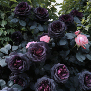 Роза Черная купить по цене от 450р. в интернет-магазине «Посадика» с доставкой почтой в в Лаишевое и по всей России – [изображение №1].