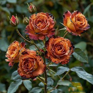 Роза плетистая Оранжевый Бриллиант купить по цене от 450р. в интернет-магазине «Посадика» с доставкой почтой в в Лаишевое и по всей России – [изображение №1].